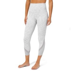 Lululemon Scalloped Hem High-Rise Crop 23” - Heathered Light Grey